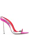 Hardot 110mm Leather Sandals In Red