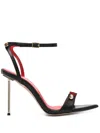 Hardot 115mm Bar-pin Sandals In Black