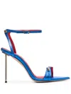 Hardot 125mm Bar-pin Detail Sandals In Blue