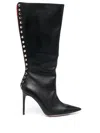 Hardot Stud-embellished 105mm Boots In Black