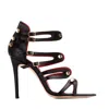 Hardot Women's Black Fuck Me Sandals In Black