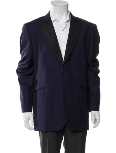 Pre-owned Hardy Amies Wool Two-piece Blazer In Blue