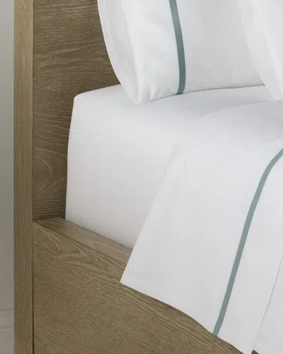 Haremlique Istanbul King Sateen Fitted Sheet In Blue