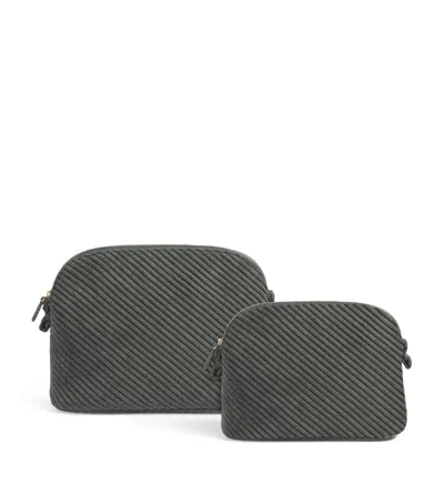 Haremlique Istanbul Medium Zeus Make-up Bag In Grey