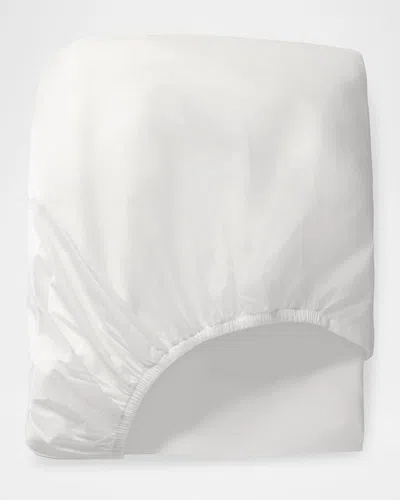Haremlique Istanbul Percale King Fitted Sheet In White