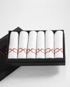 Haremlique Istanbul Topkapi Linen Guest Towels, Set Of 6 In White