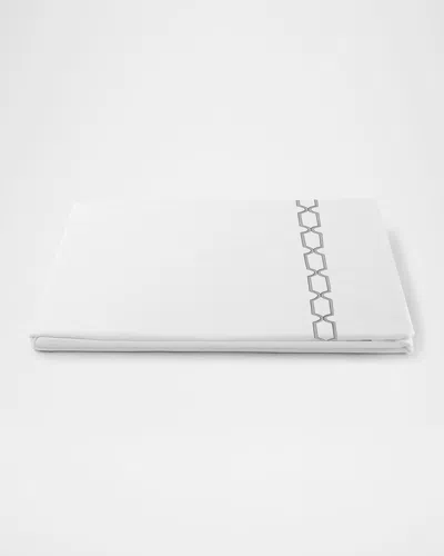 Haremlique Istanbul Topkapi Queen Flat Sheet In Gray
