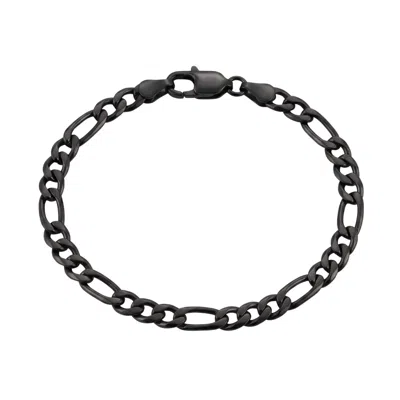 Harfi Black Figaro Chain Bracelet For Men