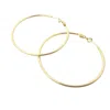 Harfi Women's 18ct Gold Plated 50mm Everyday Hoop Earrings In Gold