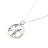 Harfi Women's Aquarius Zodiac Horoscope Charm Silver Necklace In Silver
