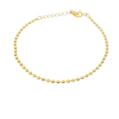 Harfi Women's Ball Bead Chain Minimalist Dainty Gold Plated Bracelet