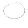 Harfi Women's Ball Bead Chain Minimalist Dainty Sterling Silver Bracelet In Silver
