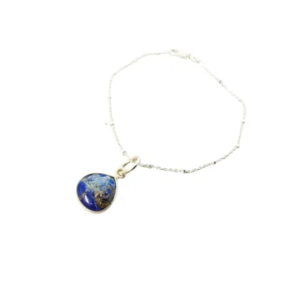 Harfi Women's Blue / Silver Natural Blue Sapphire September Birthstone Sterling Silver Gemstone Bracelet In Multi