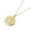 Harfi Women's Capricorn Gold Plated Zodiac Astrology Pendant Charm Necklace In Gold