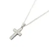 Harfi Women's Cubic Zirconia Meaningful Silver Cross Pendant Necklace