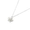 Harfi Women's Dainty Butterfly Charm Sterling Silver Necklace In Silver