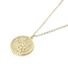 Harfi Women's Dainty Lotus Flower Gold Plated Charm Necklace In Gold