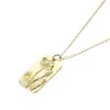 Harfi Women's Dainty Rose Floral Flower Gold Plated Charm Necklace In Gold