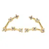 Harfi Women's Gold Aries Star Sign Constellation Astrology Tiny Earrings In Gold