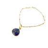Harfi Women's Gold / Blue Sapphire September Birthstone Gold Plated Gemstone Bracelet In Multi