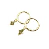Harfi Women's Gold / Green Peridot August Birthstone Delicate Dangle Hoops In Multi