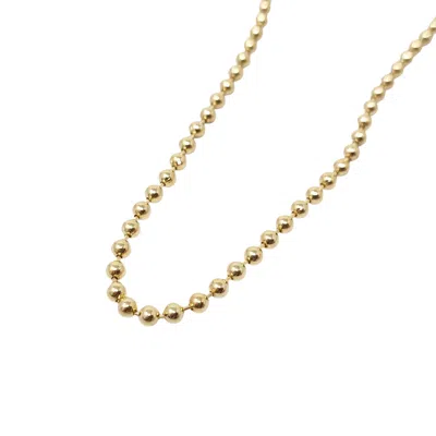 Harfi Women's Gold Plated Classic Ball Bead Extra Long Layering Chain Necklace