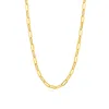 Harfi Women's Gold Plated Dainty Paperclip Chain Layering Necklace In Gold