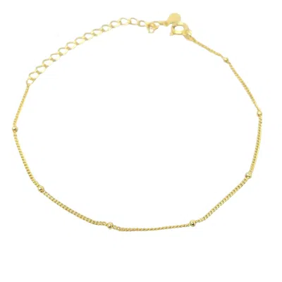 Harfi Women's Gold Plated Dainty Satellite Chain Stacking Bracelet