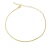 Harfi Women's Gold Plated Everyday Minimalist Box Chain Bracelet In Gold