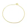 Harfi Women's Gold Plated Everyday Rope Chain Stacking Bracelet In Gold