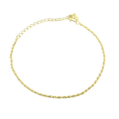 Harfi Women's Gold Plated Everyday Rope Chain Stacking Bracelet