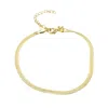 Harfi Women's Gold Plated Herringbone Snake Chain Bracelet In Gold