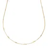 Harfi Women's Gold Plated Morse Chain Choker Essential Everyday Layering Necklace In Gold