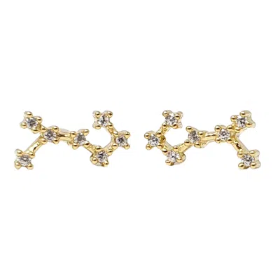 Harfi Women's Gold Scorpio Star Sign Constellation Astrology Tiny Earrings