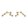 Harfi Women's Gold / Silver Aquarius Star Sign Constellation Astrology Earrings In Multi