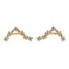 Harfi Women's Gold / Silver Libra Star Sign Constellation Astrology Tiny Earrings In Multi