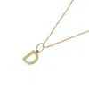 Harfi Women's Gold Vermeil Alphabet Dainty Initial Pendant Charm Necklace In Gold