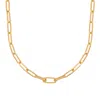 Harfi Women's Gold Vermeil Charm Magic Paperclip Link Statement Necklace In Gold