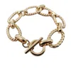 Harfi Women's Gold Vermeil Textured Paperclip Link Bracelet In Gold