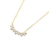 Harfi Women's Gold / White Cluster Sparkling Diamond Gemstone Gold-plated Necklace In Multi
