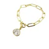 Harfi Women's Gold / White Gold Plated Diamond April Birthstone Crystal Bracelet In Multi