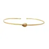 Harfi Women's Gold / Yellow Gold Plated Elegant Citrine November Birthstone Bangle In Gold