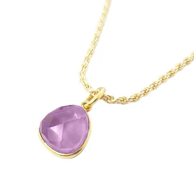 Harfi Women's Gold / Yellow / Purple Statement Gold Vermeil Plated Alexandrite June Birthstone Crystal Rop