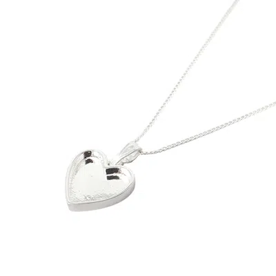 Harfi Women's Heart Pendant Necklace Silver For Resin Ashes Filling