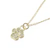Harfi Women's Mini Dog Cat Paw Print Charm Gold Plated Necklace In Gold