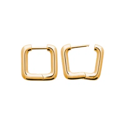 Harfi Women's Mini Link Gold Vermeil Add A Charm Earrings