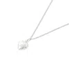 Harfi Women's Minimalist Puffed Heart Sterling Silver Necklace In Silver