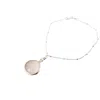 Harfi Women's Orange / Silver Rose Quartz October Birthstone Silver Bracelet In Multi