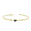 Harfi Women's Red / Gold Sapphire September Birthstone Gold Plated Bangle In Multi