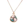 Harfi Women's Rose Gold Vermeil Opal And Turquoise Necklace In Gold